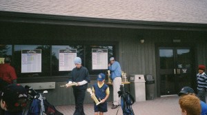 KWardTSuggsWin Korey Ward & Taylor Suggs, receiving their Trophy...after winning the 2-Jr. Scramble at Meadow Links with a record score of 26 (-5).